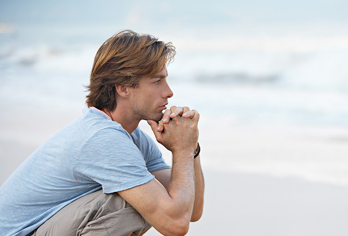Man contemplating why change is so hard